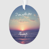 Ik ben bij jou Altijd Bijbelversie Ornament (voorkant)