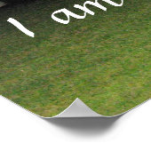 "Ik ben bij jou in Spirit" Afdruk Poster (Hoek)