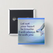 Ik ben bij jou vierkante button 5,1 cm (Voorkant /achterkant)