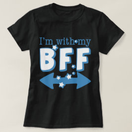 Ik ben bij Mijn BFF (dubbele pijl) T-shirt