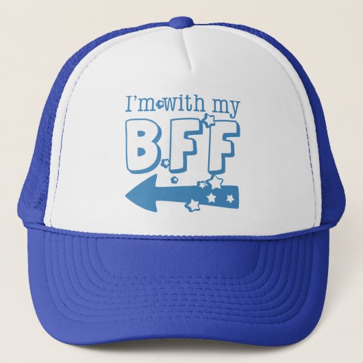Ik ben bij mijn BFF (links) Trucker Pet (Voorkant)