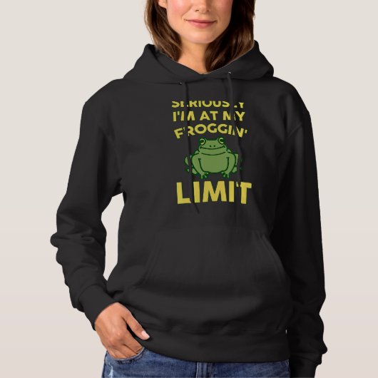 Ik ben bij mijn kikkervis. hoodie (Voorkant)
