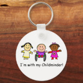 Ik ben bij mijn kinderherinnering sleutelhanger (Voorkant)