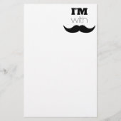 Ik ben bij Mustache Briefpapier (Voorkant)
