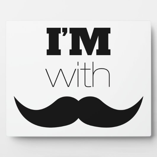 Ik ben bij Mustache Fotoplaat (Voorkant)