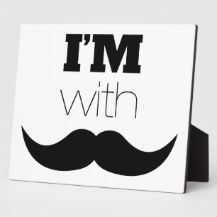 Ik ben bij Mustache Fotoplaat