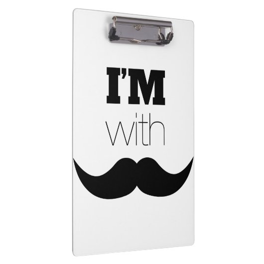 Ik ben bij Mustache Klembord (Rechts)