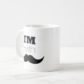 Ik ben bij Mustache Koffiemok (Voorkant links)