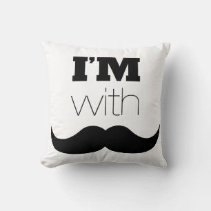 Ik ben bij Mustache Kussen