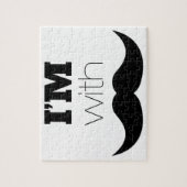 Ik ben bij Mustache Legpuzzel (Verticaal)