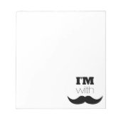 Ik ben bij Mustache Notitieblok (Voorkant)