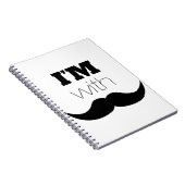Ik ben bij Mustache Notitieboek (Rechterzijde)