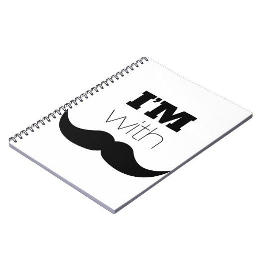 Ik ben bij Mustache Notitieboek (Linkerzijde)