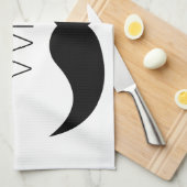 Ik ben bij Mustache Theedoek (Quarter Fold)