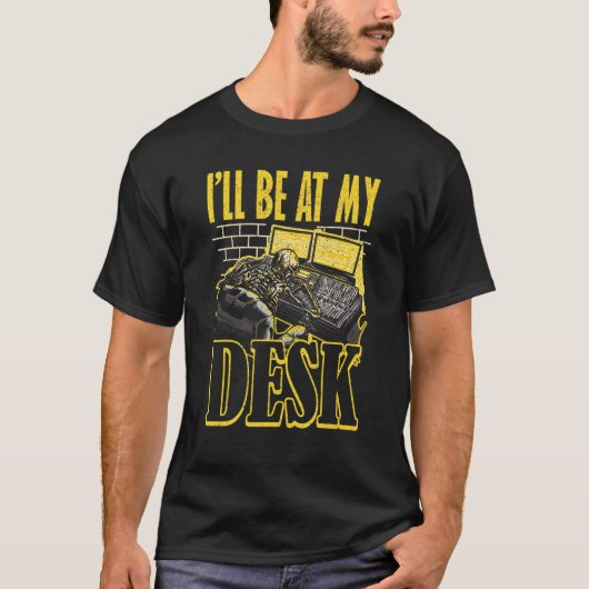 Ik ben bij My Desk Audio Engineer 2 T-shirt (Voorkant)
