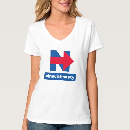 Ik ben bij Nasty T-shirt (Voorkant)