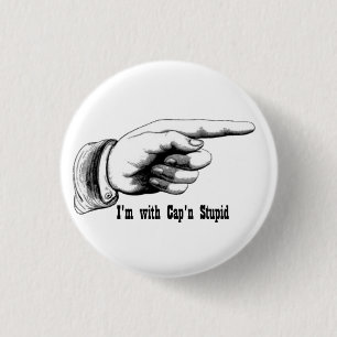 Ik ben bij Pet'n stoute. Ronde Button 3,2 Cm