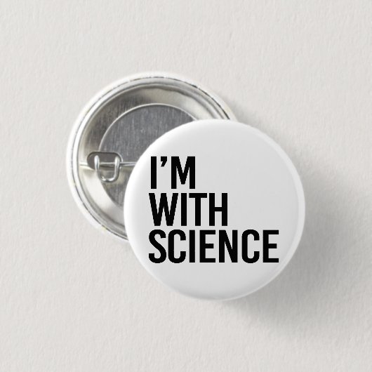 Ik ben bij Science Ronde Button 3,2 Cm (Voorkant /achterkant)