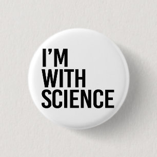 Ik ben bij Science Ronde Button 3,2 Cm