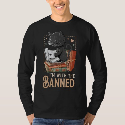 Ik ben bij The Banned Read Banned Books Lover Book T-shirt (Voorkant)