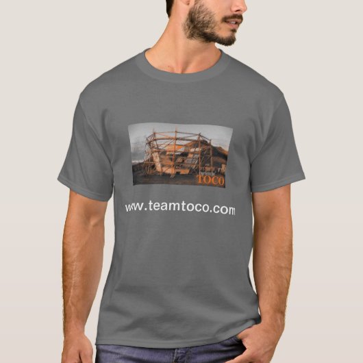 Ik ben bij Toco T-Shirt (Donkergrijs) (Voorkant)