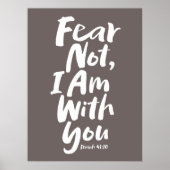 IK BEN BIJ U Christelijk geloof God Jezus Poster (Voorkant)