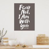 IK BEN BIJ U Christelijk geloof God Jezus Poster (Keuken)