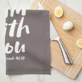 IK BEN BIJ U Christelijk geloof God Jezus Theedoek (Quarter Fold)