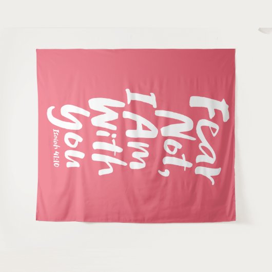 IK BEN BIJ U Christelijk geloof God Jezus Wandkleed (Voorkant (horizontaal))