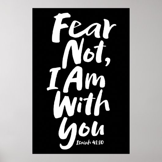 IK BEN BIJ U - GodshoopGod Jezus Poster (Voorkant)