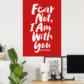 IK BEN BIJ U... Religieus geloof Jezus Poster (Thuiskantoor)