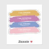 Ik ben Bijbelverzen gepersonaliseerd Sticker (Vel)