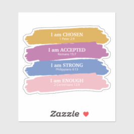 Ik ben Bijbelverzen gepersonaliseerd Sticker