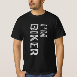 Ik ben Biker Bold Typography Motorcycle Rider T-shirt