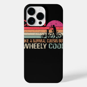 Ik ben Biker Cousin Fathers Day Wheely Cooler bicy iPhone 14 Pro Max Hoesje