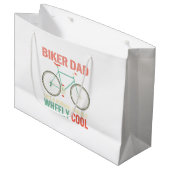 Ik ben Biker Dad Day Wheely Cooler fiets Bi Groot Cadeauzakje (Voorkant Gekanteld)