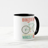 Ik ben Biker Dad Day Wheely Cooler fiets Bi Mok (Voorkant rechts)