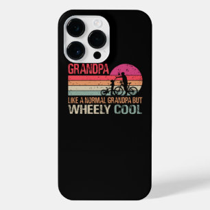 Ik ben Biker Grandpa Fathers Day Wheely Cooler bic iPhone 14 Pro Max Hoesje