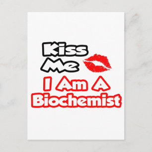Ik ben biochemicus. briefkaart