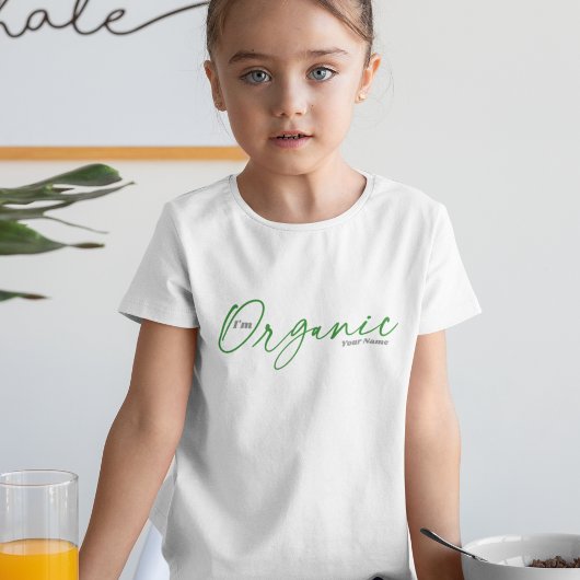 Ik ben biologisch | Elegant Minimale handgeschreve T-shirt
