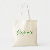 Ik ben biologisch | Elegant Minimale handgeschreve Tote Bag (Voorkant)