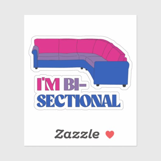 Ik ben Bisectional Sticker (Vel)