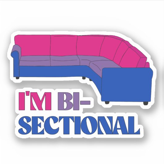 Ik ben Bisectional Sticker (Voorkant)