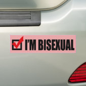 IK BEN BISEKSUEEL - (2).png Bumpersticker (Op auto)