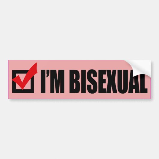 IK BEN BISEKSUEEL - (2).png Bumpersticker (Voorkant)