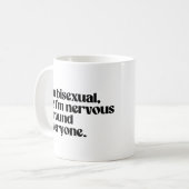 Ik ben biseksueel en nerveus over iedereen koffiemok (Voorkant links)