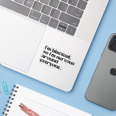 Ik ben biseksueel en nerveus over iedereen sticker (Laptop met iPhone)