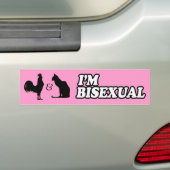IK BEN BISEKSUEEL -.png Bumpersticker (Op auto)