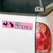 IK BEN BISEKSUEEL -.png Bumpersticker (Op Truck)