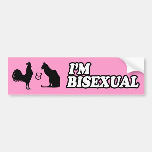 IK BEN BISEKSUEEL -.png Bumpersticker (Voorkant)